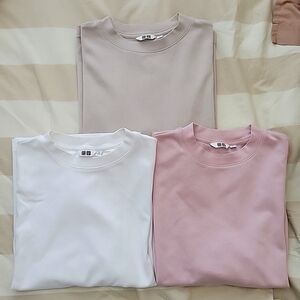 Uniqlo Airism Oversized T-Shirt 3-color pack Size XS